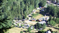 Camping La Cascade de Venosc-vue d'en haut